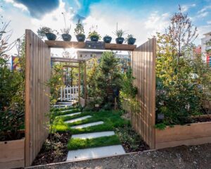 Photo jardin nature monitoré par nos sondes tensiométriques urbasense