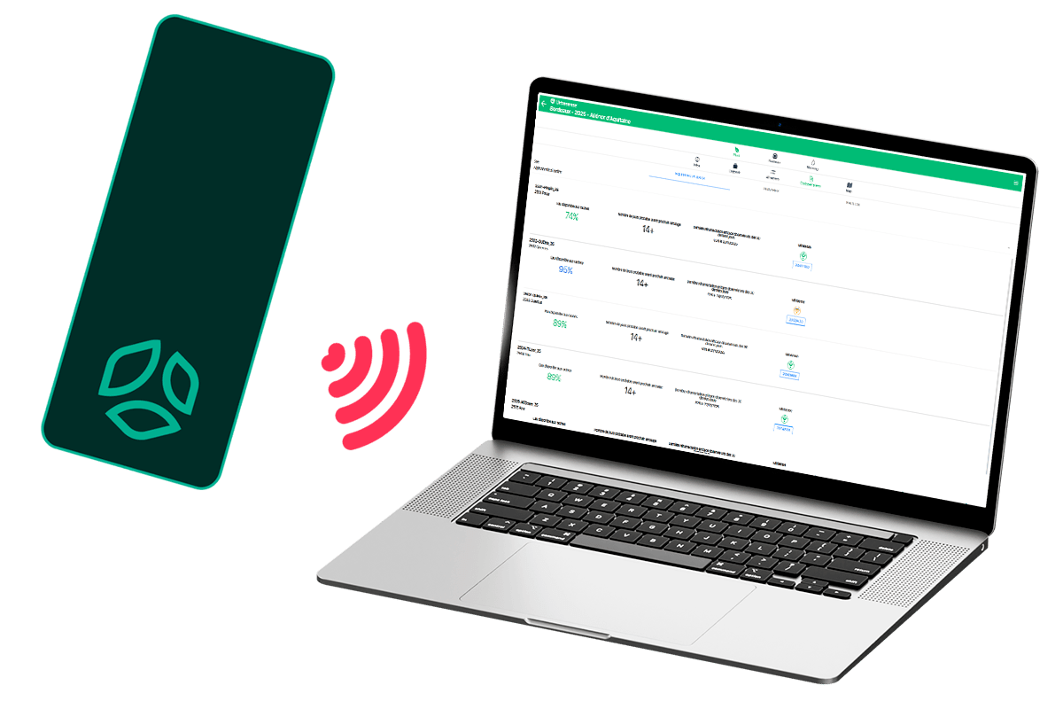 Schéma mock up application Urbasense