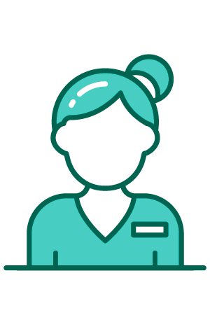 Pictogramme employé femme