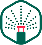 Pictogramme arrosage intégré